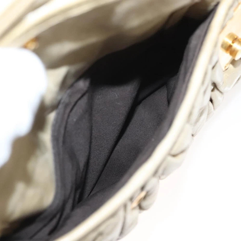 Miu Miu Matelasse Bag - Beige Leather