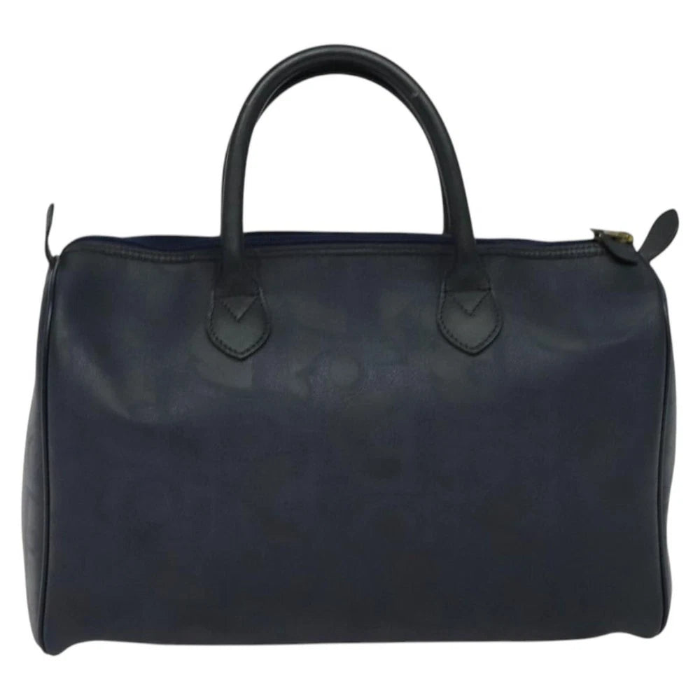 Vintage Dior Boston Bag - Navy Trotter Canvas