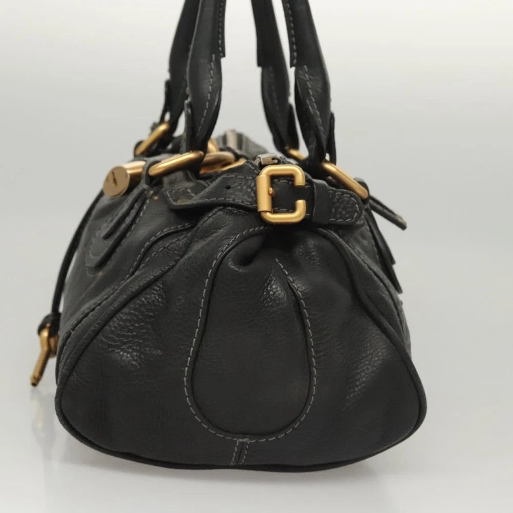 CHLOE PADDINGTON BAG BLACK LEATHER