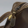 VINTAGE GUCCI SHOULDER BAG BROWN LEATHER