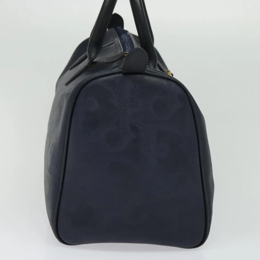 Vintage Dior Boston Bag - Navy Trotter Canvas
