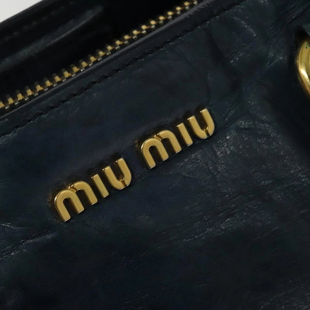 Blå Miu Miu Veske - Med Skulderrem