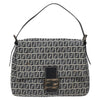 FENDI MAMMA BAGUETTE ZUCCHINO CANVAS NAVY