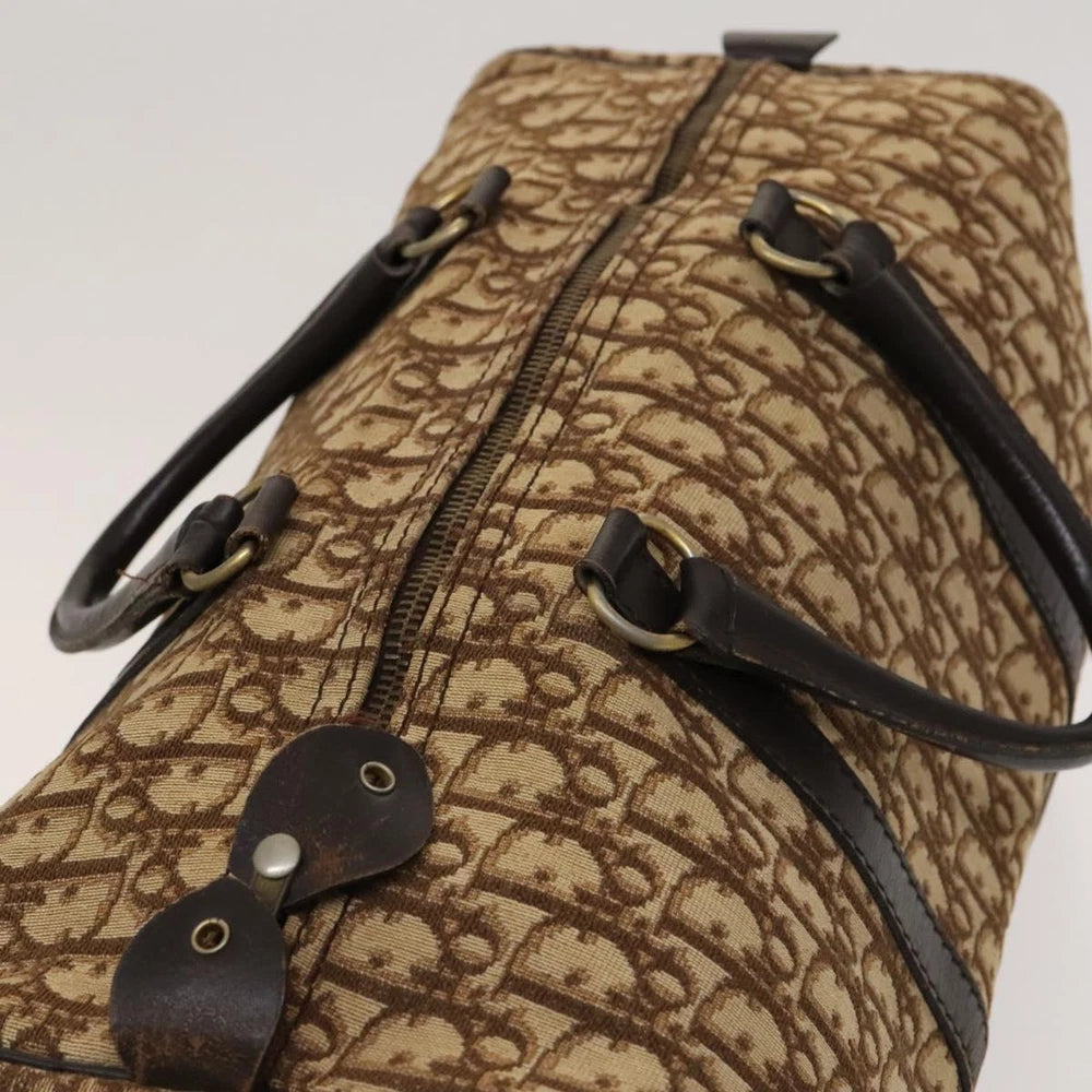 Vintage Dior Boston Bag 40 - Brown Trotter Canvas