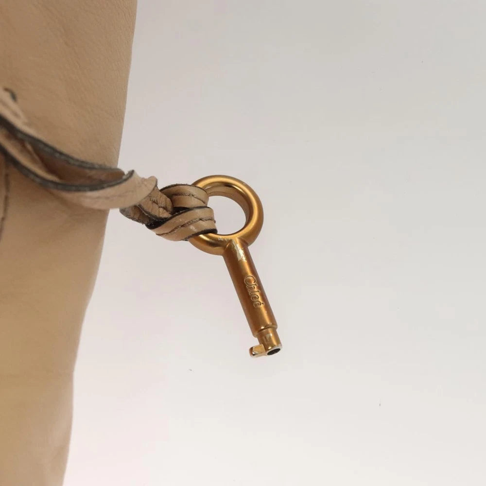 CHLOE PADDINGTON BEIGE LEATHER