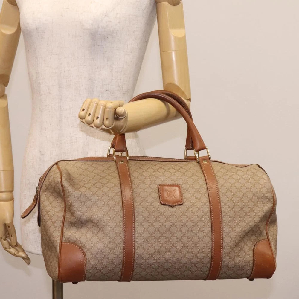 CELINE BOSTON BAG MACADAM CANVAS