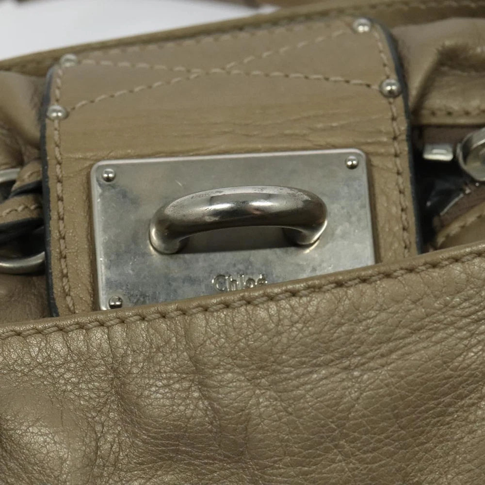 CHLOE PADDINGTON BAG BEIGE LEATHER