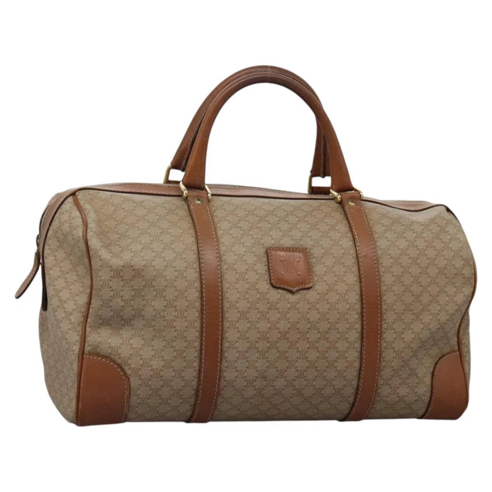 CELINE BOSTON BAG MACADAM CANVAS