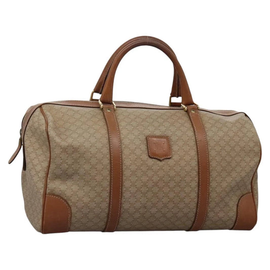 CELINE BOSTON BAG MACADAM CANVAS