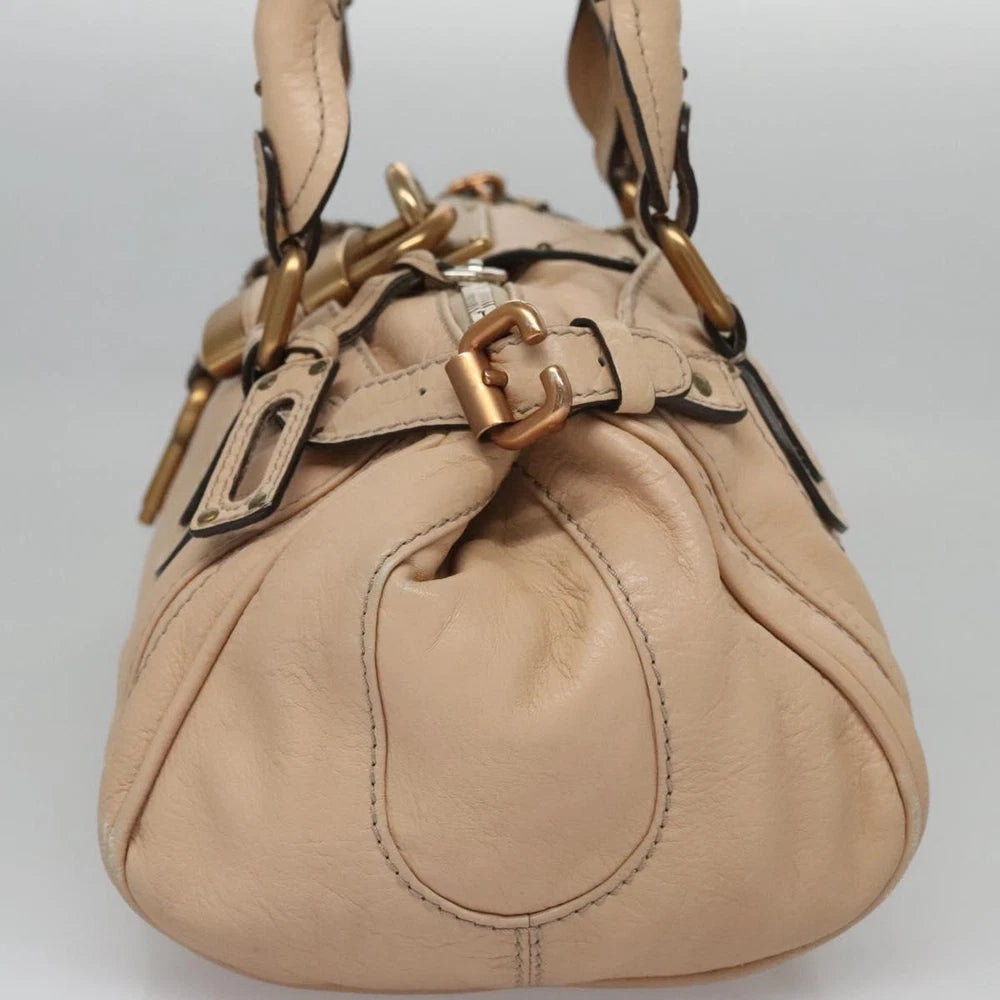 CHLOE PADDINGTON BAG BEIGE LEATHER