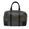 CELINE BOSTON BAG MACADAM CANVAS NAVY