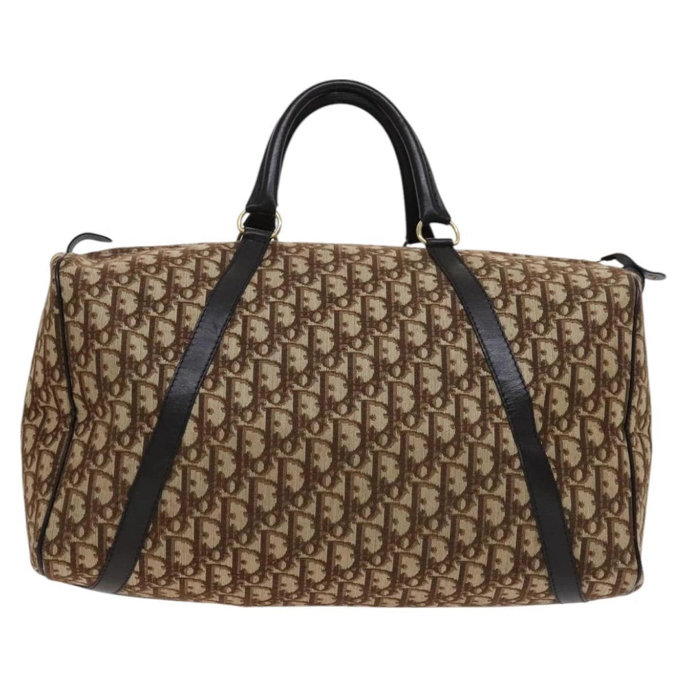 CHRISTIAN DIOR BOSTON BAG 40 TROTTER CANVAS