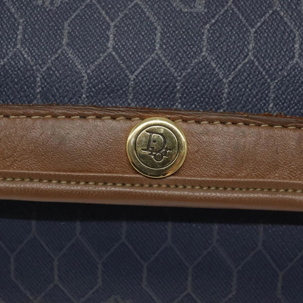 CHRISTIAN DIOR CLUTCH HONEYCOMB CANVAS