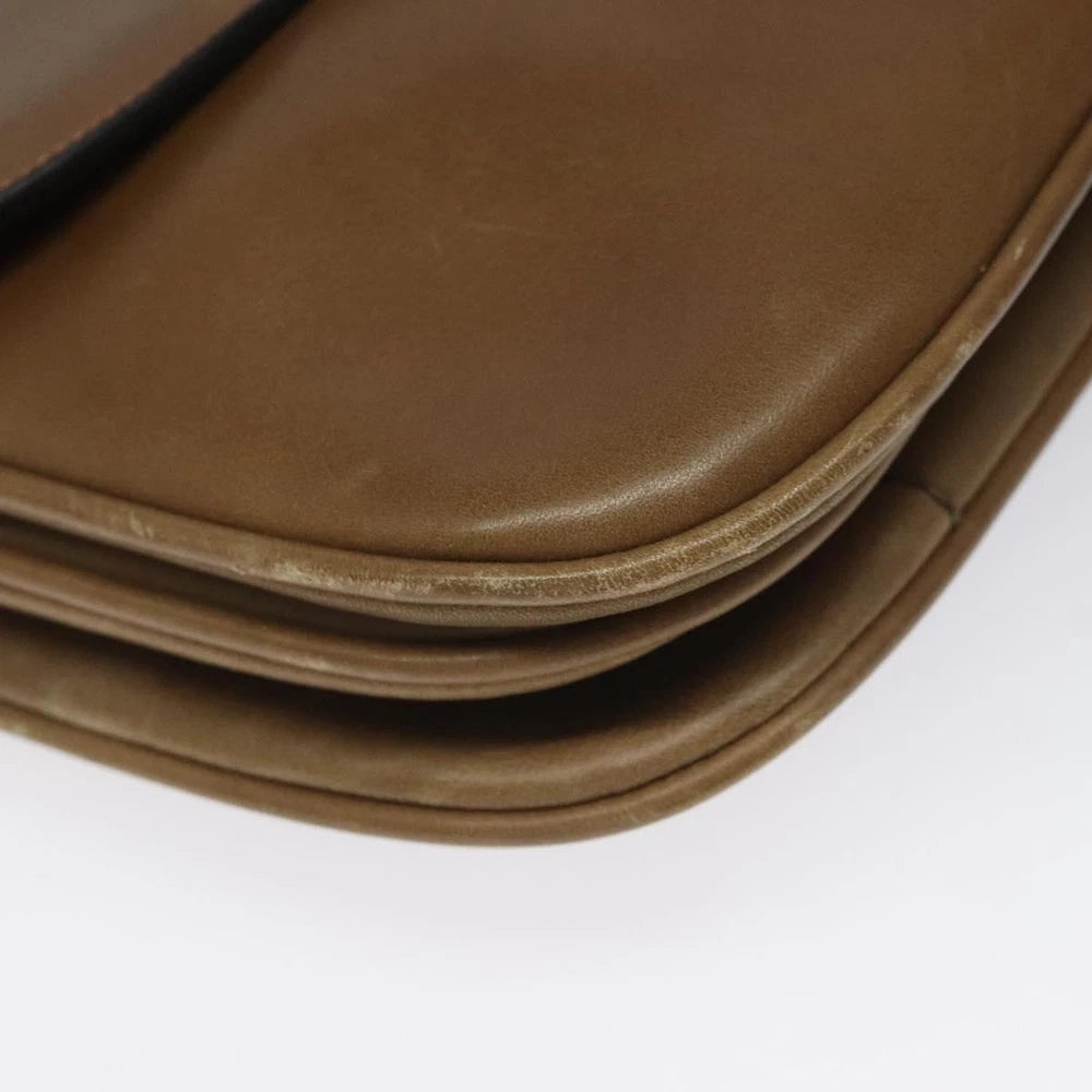 VINTAGE CELINE CROSSBODY BAG BROWN LEATHER