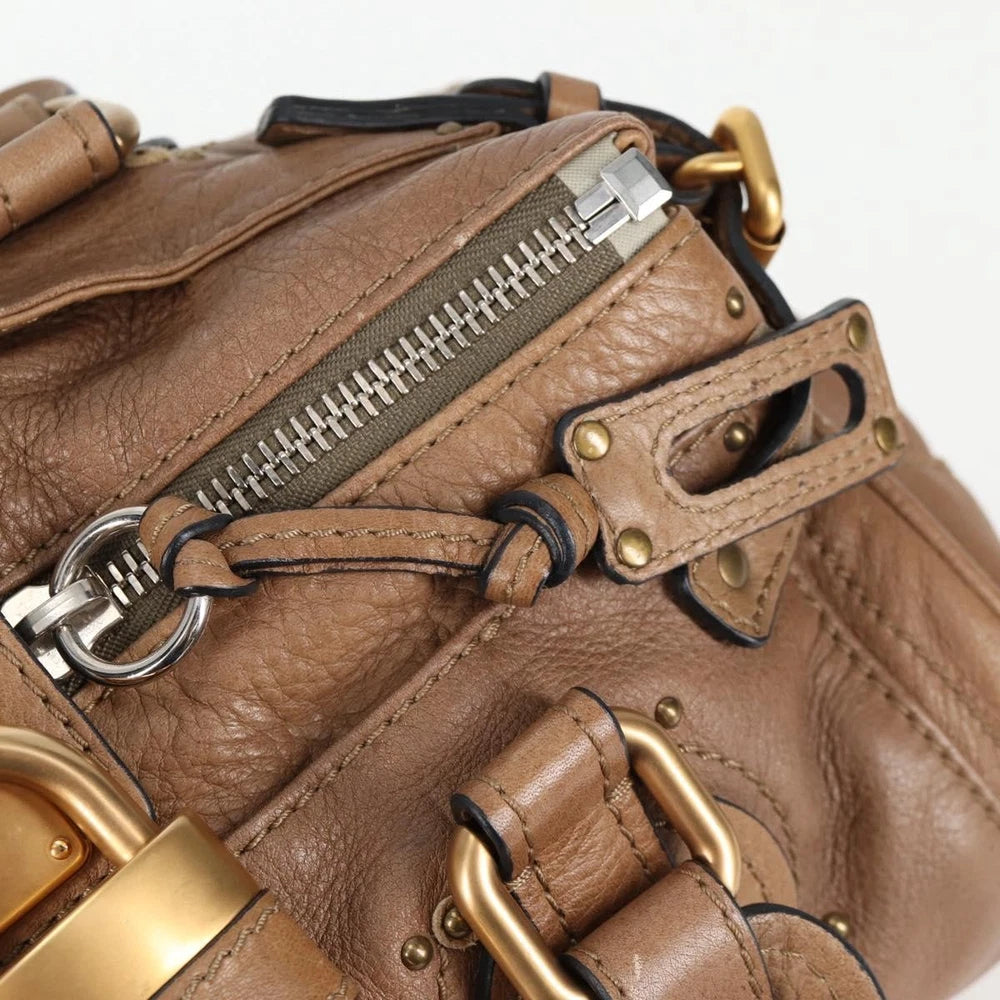Vintage Chloe Paddington Veske - Beige Leather