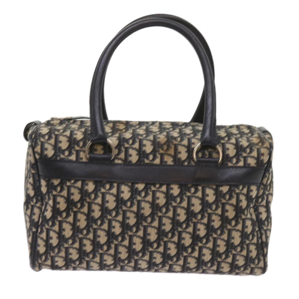 Dior Boston Bag Vintage - Navy Trotter Canvas
