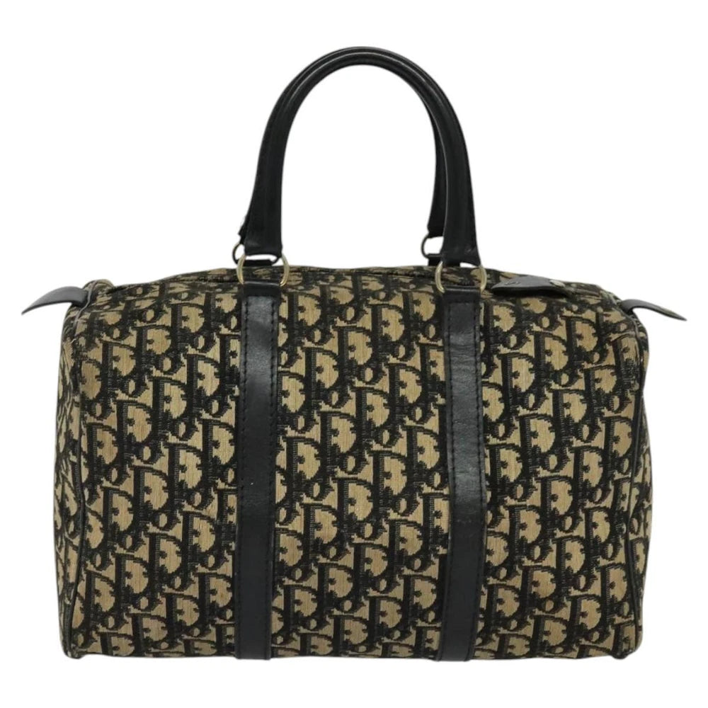 CHRISTIAN DIOR BOSTON BAG 30 TROTTER CANVAS