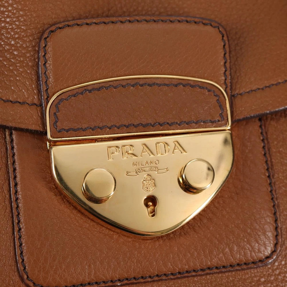 Prada Skulderveske - Brun Skinn