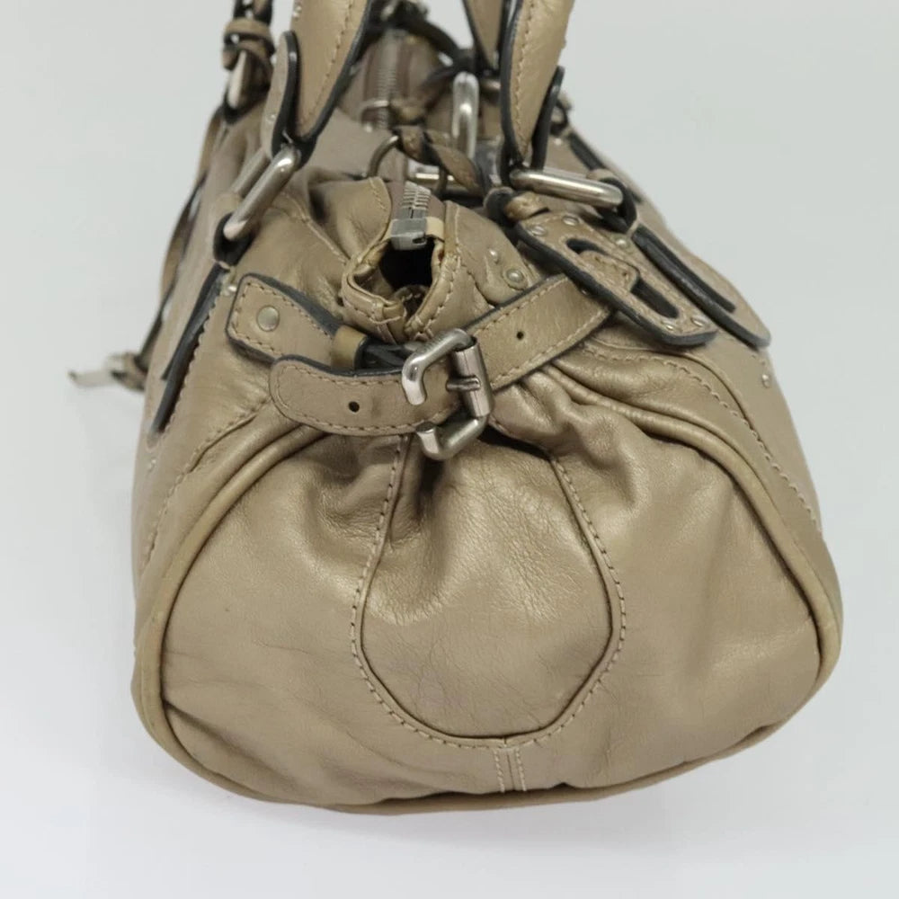 CHLOE PADDINGTON BAG BEIGE LEATHER