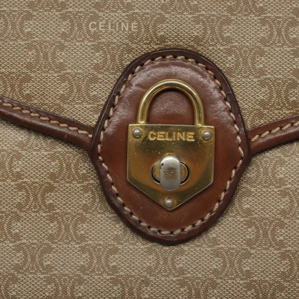 CELINE SHOULDER BAG MACADAM CANVAS