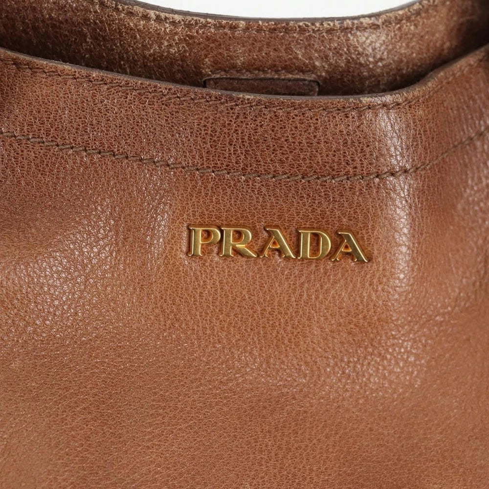 Vintage Prada Veske - Brun Skinn