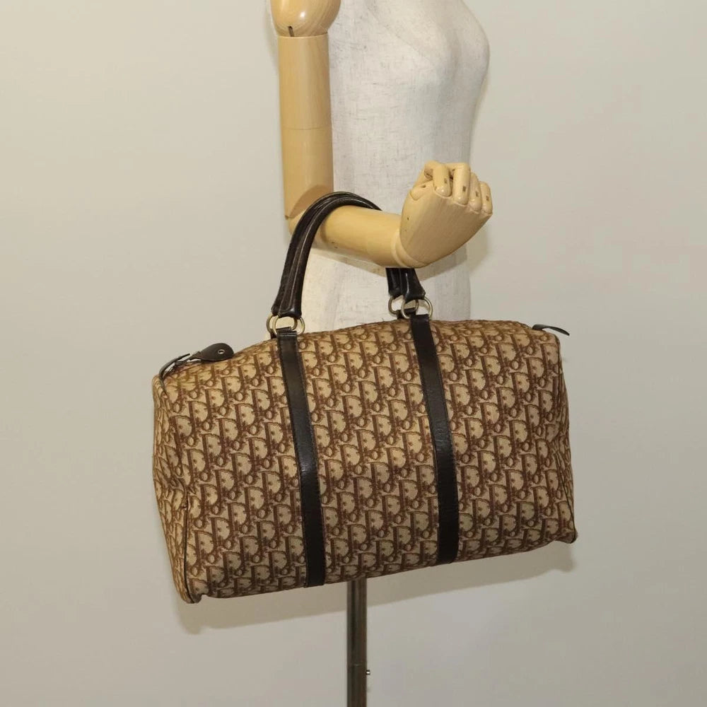 Vintage Dior Boston Bag 40 - Brown Trotter Canvas
