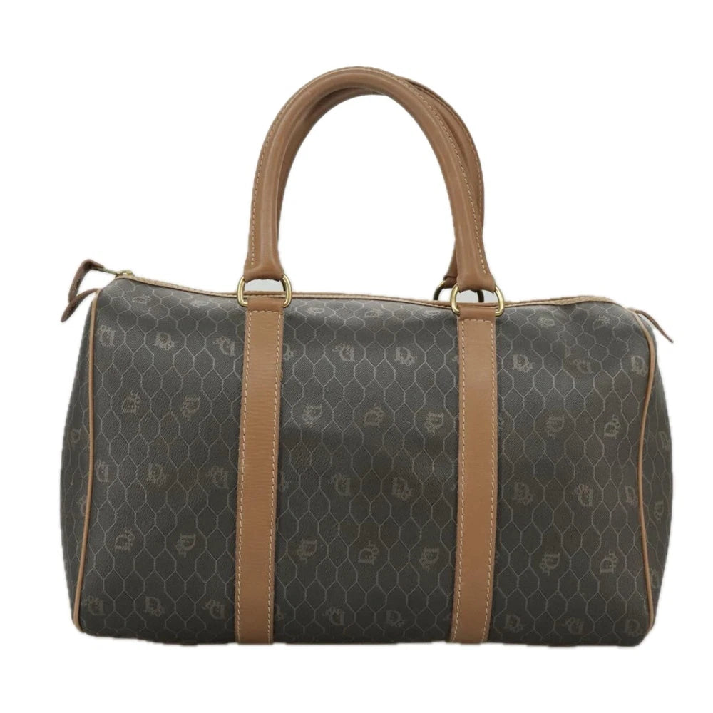 CHRISTIAN DIOR BOSTON BAG HONEYCOMB CANVAS