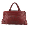 VINTAGE CHANEL COCO MARK BAG RED LEATHER
