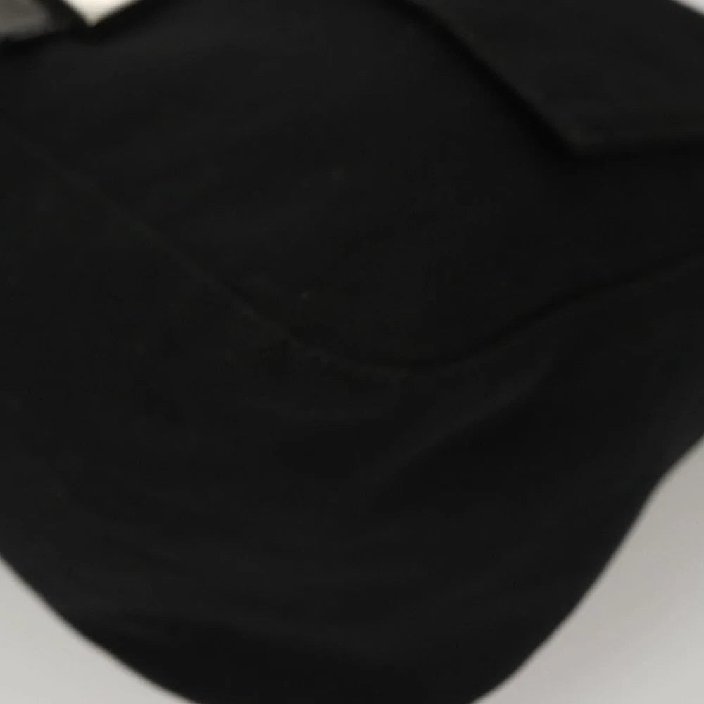 FENDI MAMMA BAGUETTE BLACK NYLON