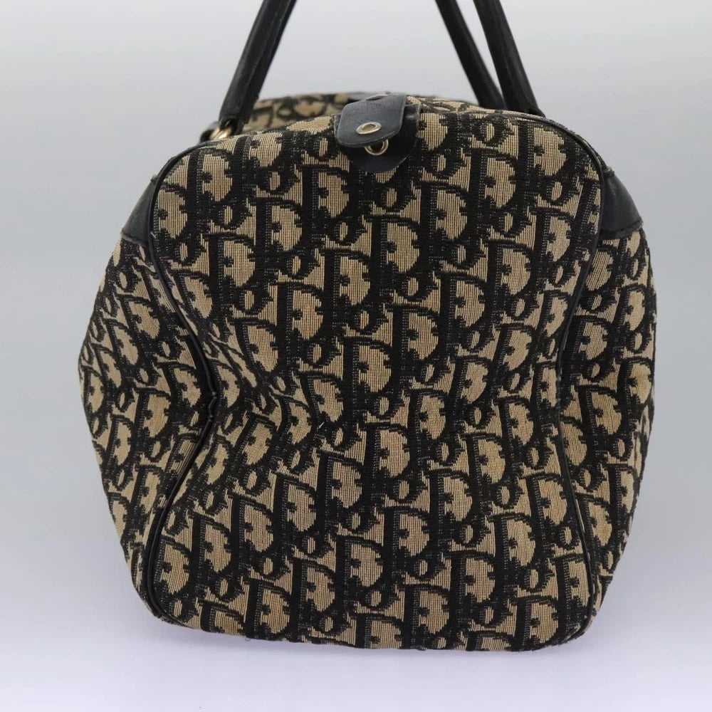 CHRISTIAN DIOR BOSTON BAG 40 TROTTER CANVAS