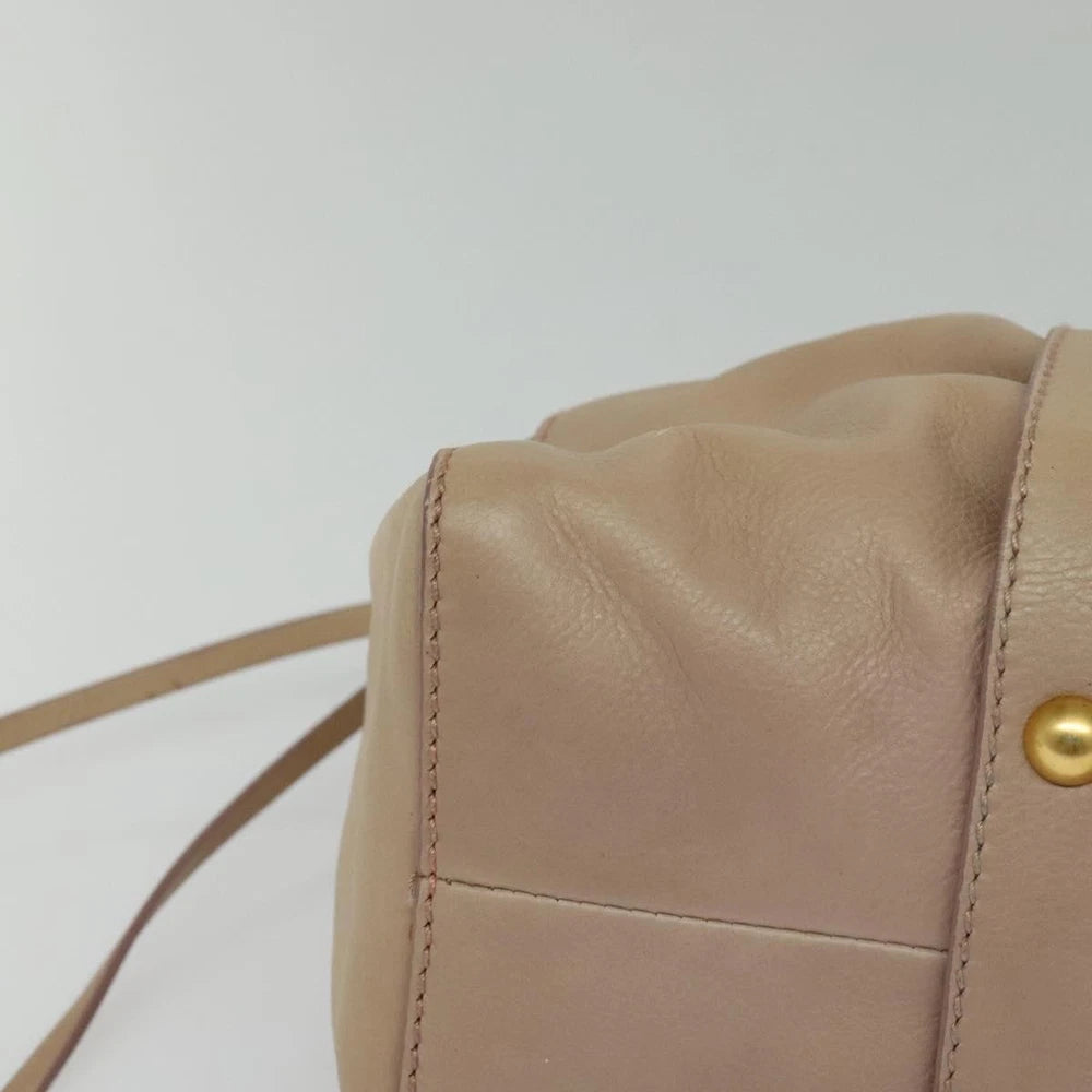 Miu Miu Vitello Bag - Beige Leather