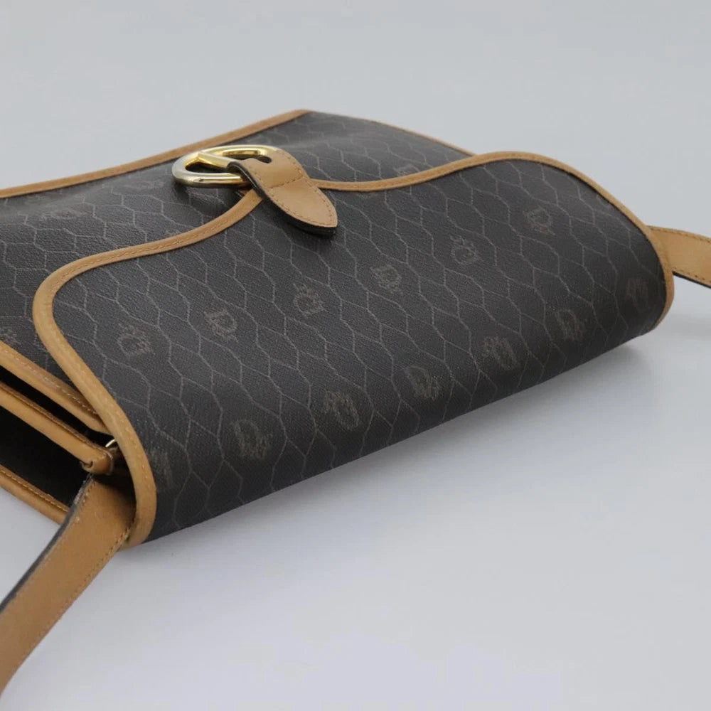 CHRISTIAN DIOR SHOULDER BAG HONEYCOMB CANVAS
