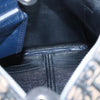  Interior view of Dior Boston Bag vintage showing label and lining details in navy Trotter Canvas.