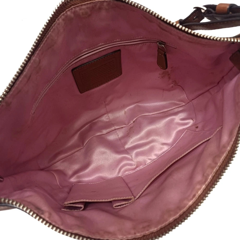 Vintage Coach Veske - Brun Skinn