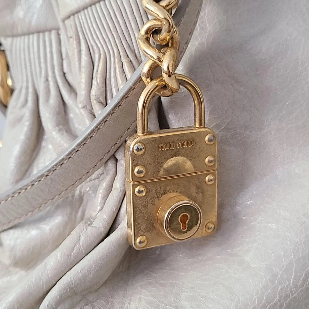 Miu Miu Bag - White/grey Leather