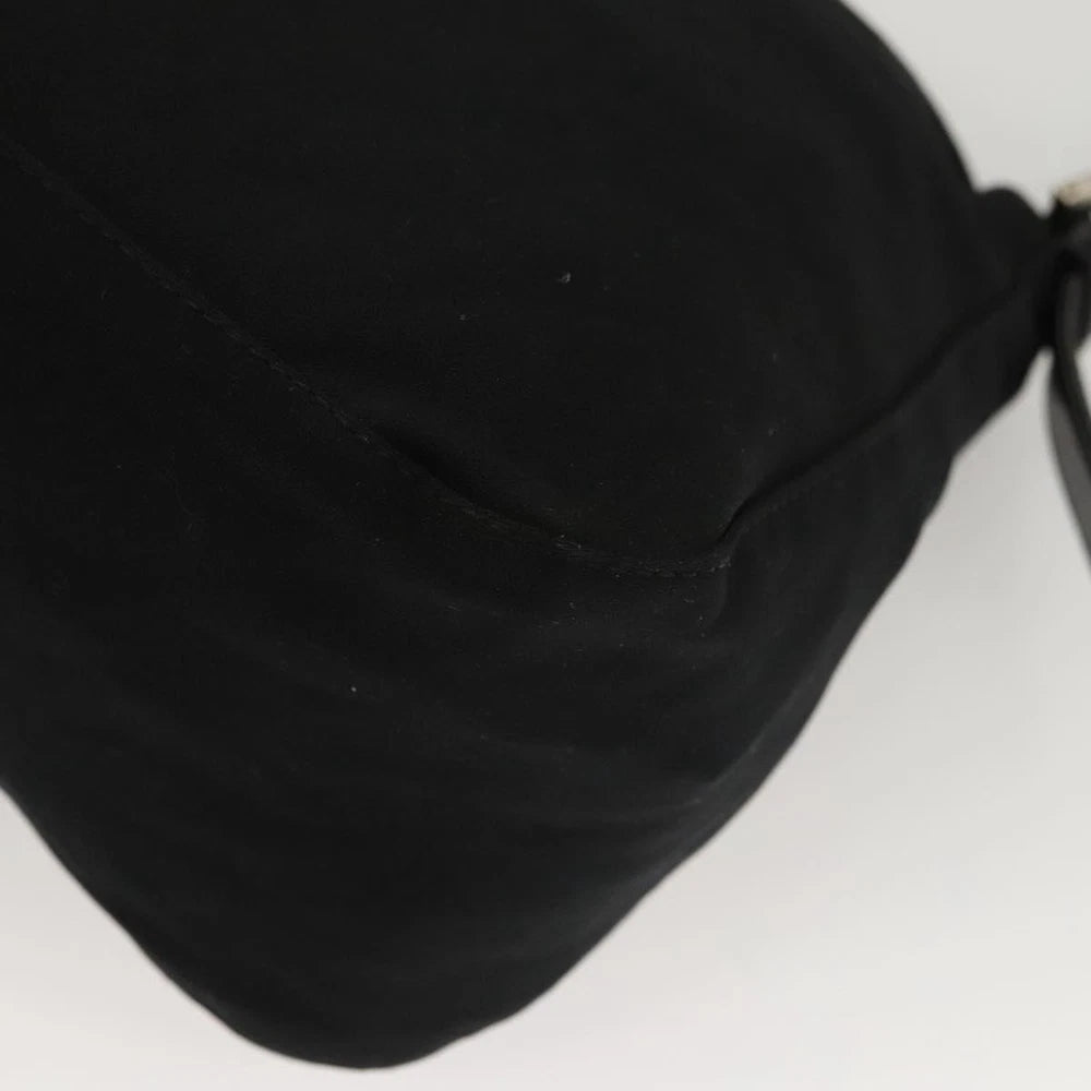 FENDI MAMMA BAGUETTE BLACK NYLON