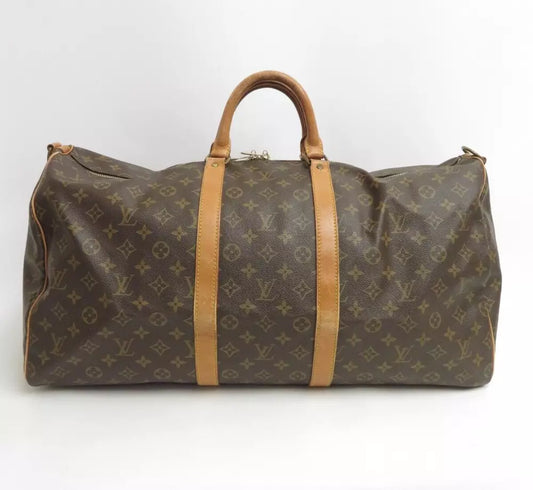 LOUIS VUITTON KEEPALL 55 BAG MONOGRAM CANVAS