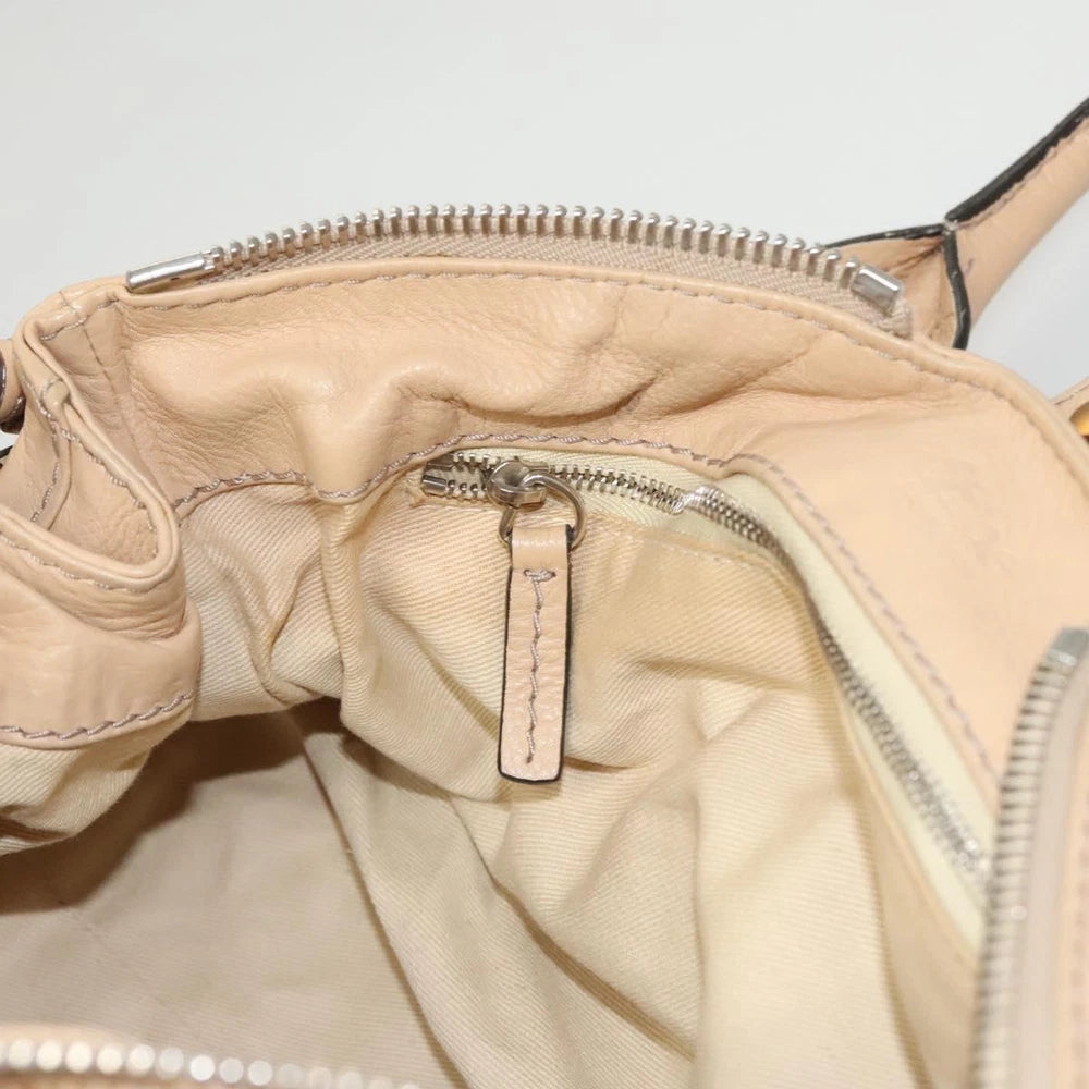 CHLOE PADDINGTON BEIGE LEATHER