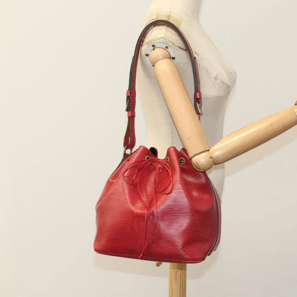 LOUIS VUITTON PETIT NOE BAG RED EPI LEATHER