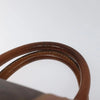CELINE BOSTON BAG MACADAM CANVAS BROWN