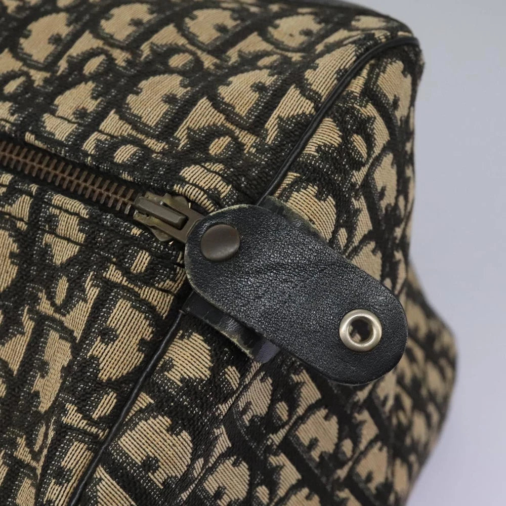 CHRISTIAN DIOR BOSTON BAG 40 TROTTER CANVAS