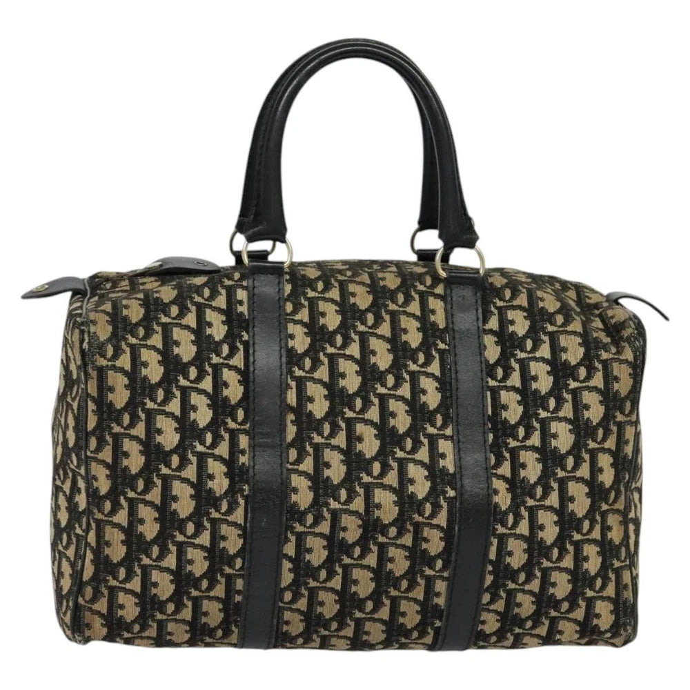 CHRISTIAN DIOR BOSTON BAG 30 TROTTER CANVAS
