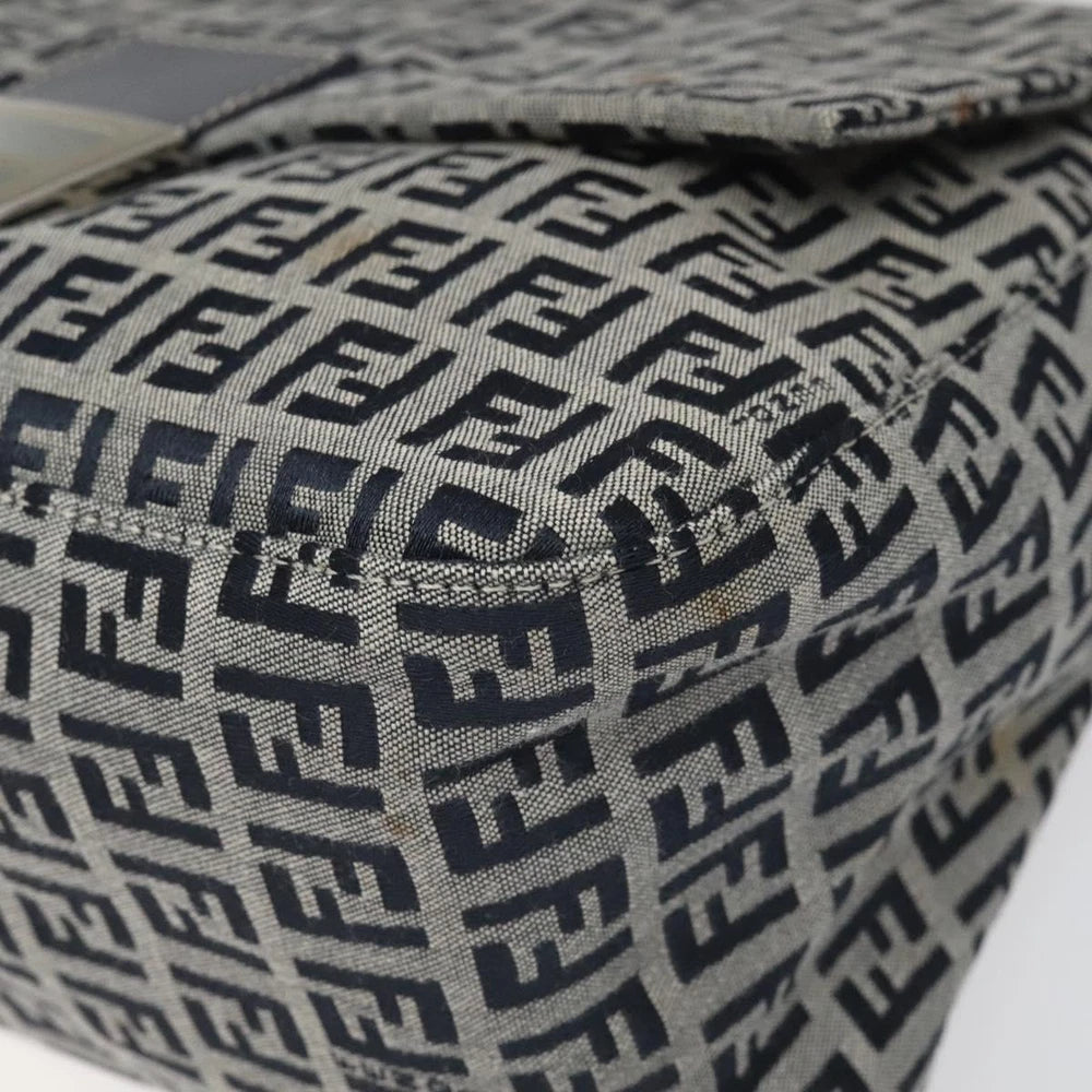FENDI MAMMA BAGUETTE ZUCCHINO CANVAS NAVY