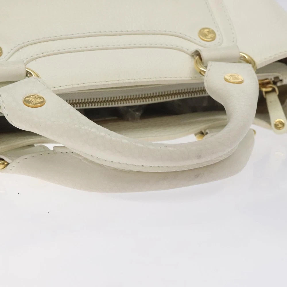 Celine Boogie Bag - White Leather