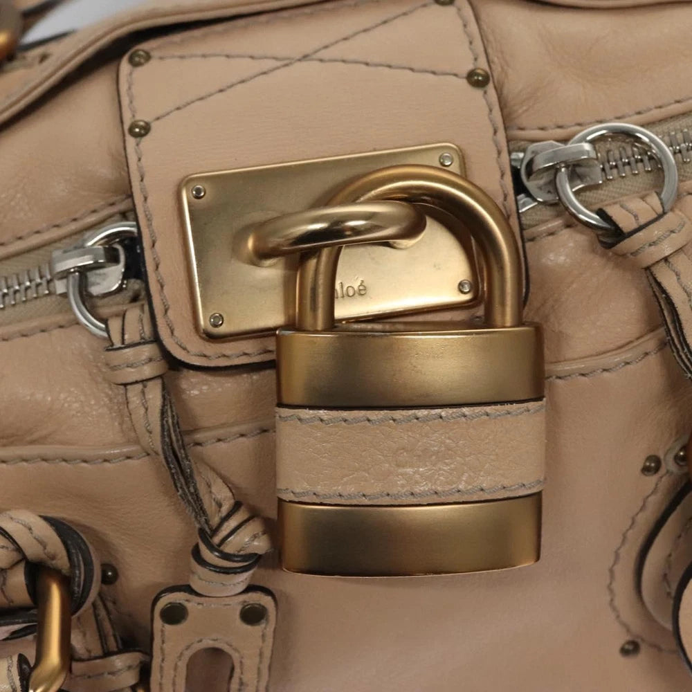 CHLOE PADDINGTON BAG BEIGE LEATHER