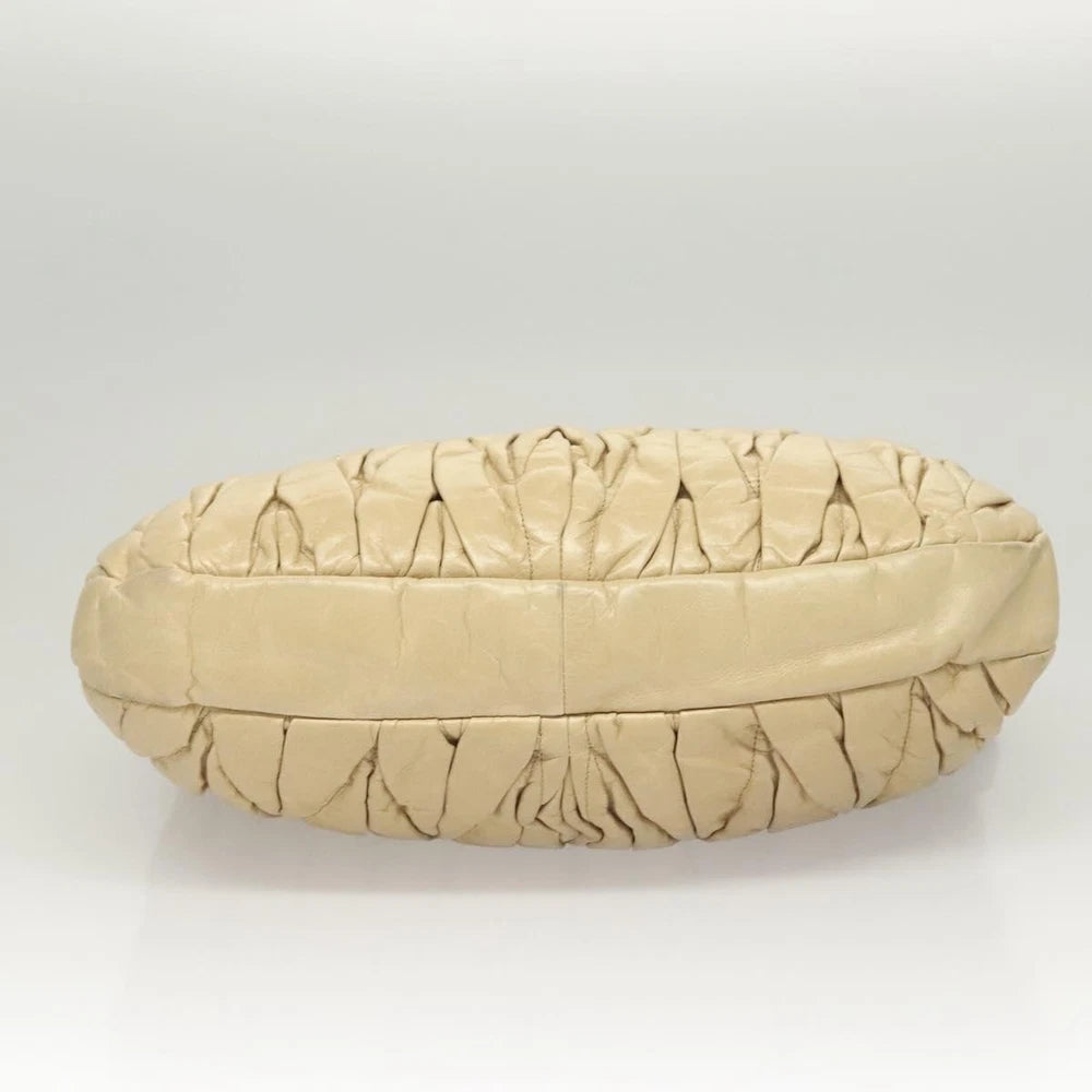 Miu Miu Matelasse Bag - Beige Leather