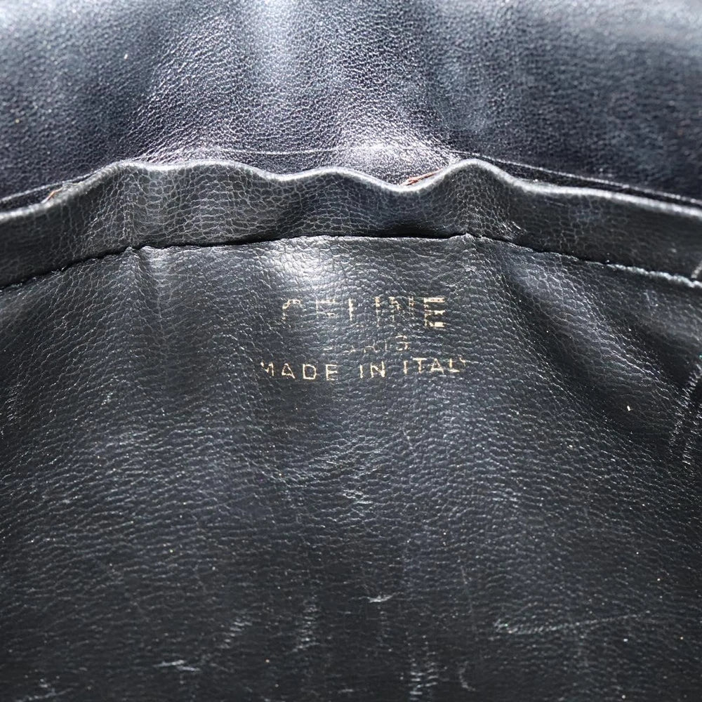 VINTAGE CELINE CLUTCH BLACK LEATHER