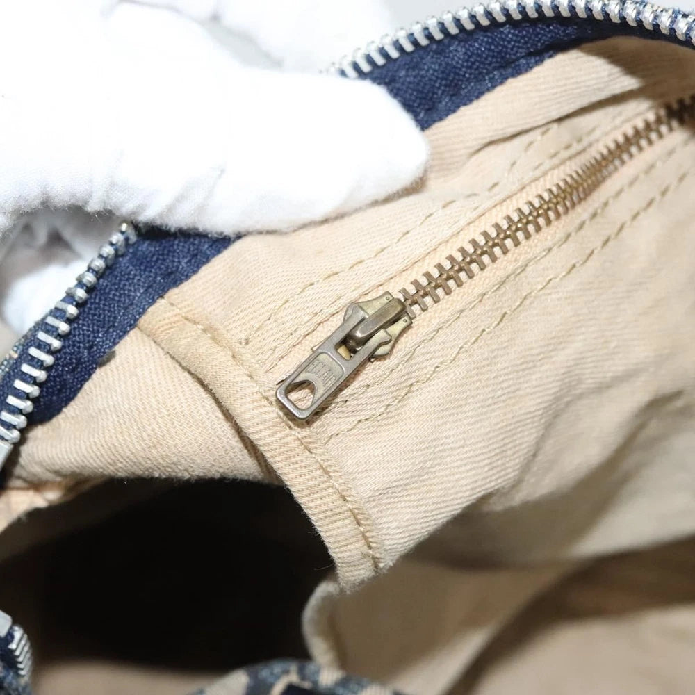 Christian Dior Boston Bag 30 -  Navy Trotter Canvas