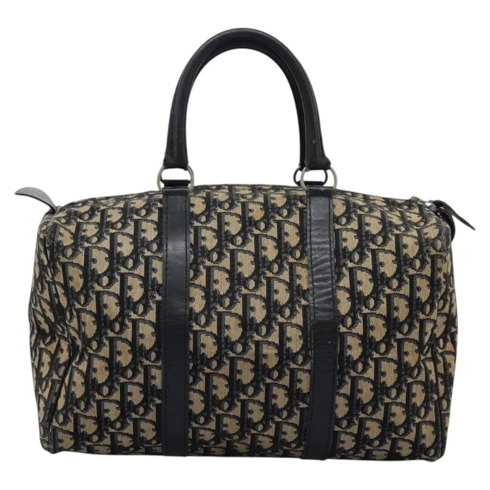 CHRISTIAN DIOR BOSTON BAG 30 TROTTER CANVAS