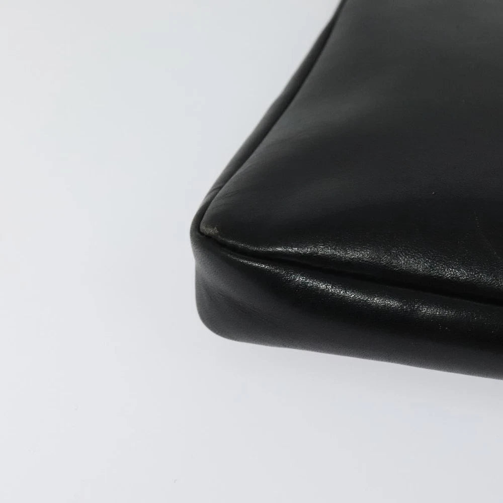 VINTAGE CELINE CLUTCH BLACK LEATHER